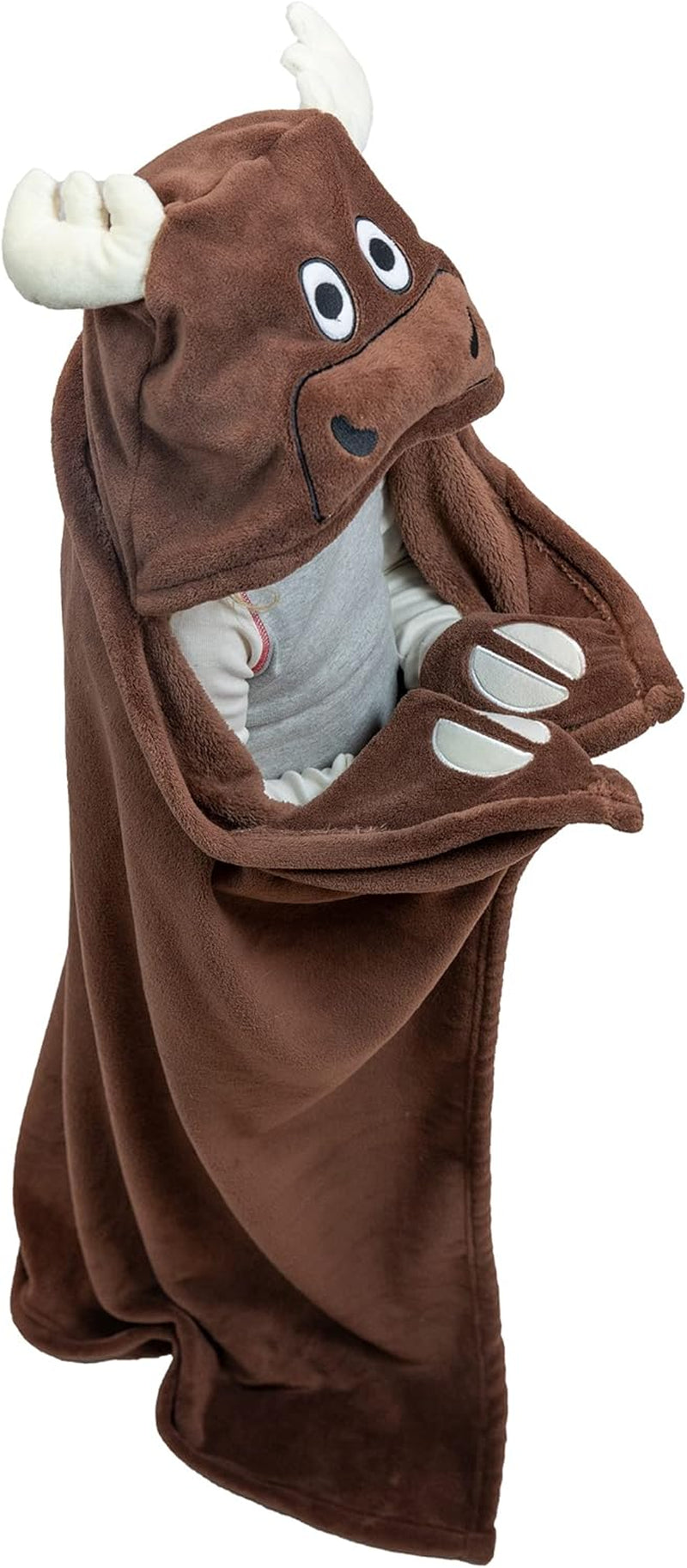 Wearable Hooded Blanket for Kids, Animal Hooded Blanket (Bear)