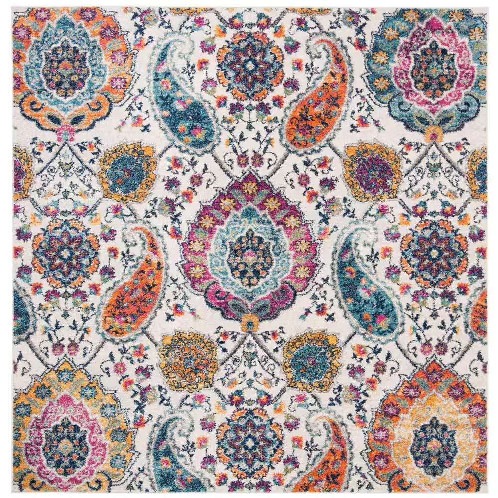 Madison Cream/Light Gray 7 Ft. X 9 Ft. Border Area Rug