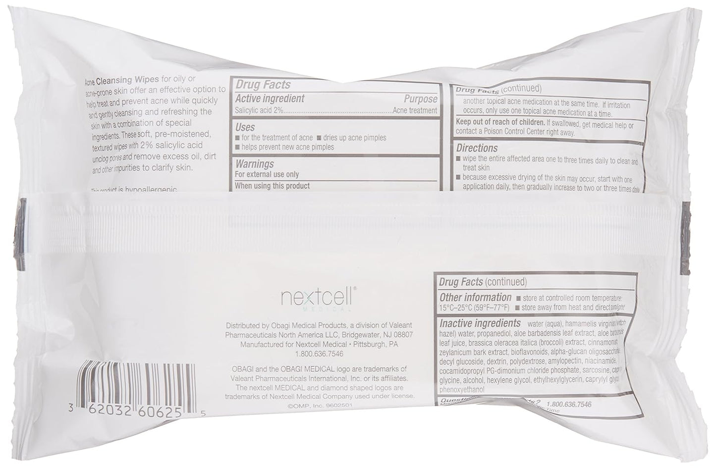 SUZANOBAGIMD on the Go Cleansing Wipes for Oily or Acne Prone Skin, 25 Count