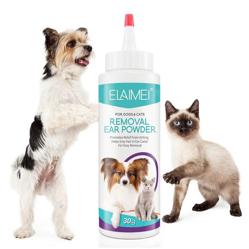 Ear Powder Pet Ear Cleaner Pet Ear Hair Removing Powder Healthy Care Anti-Ticks Cleaning Supplies Dog Products for Ear