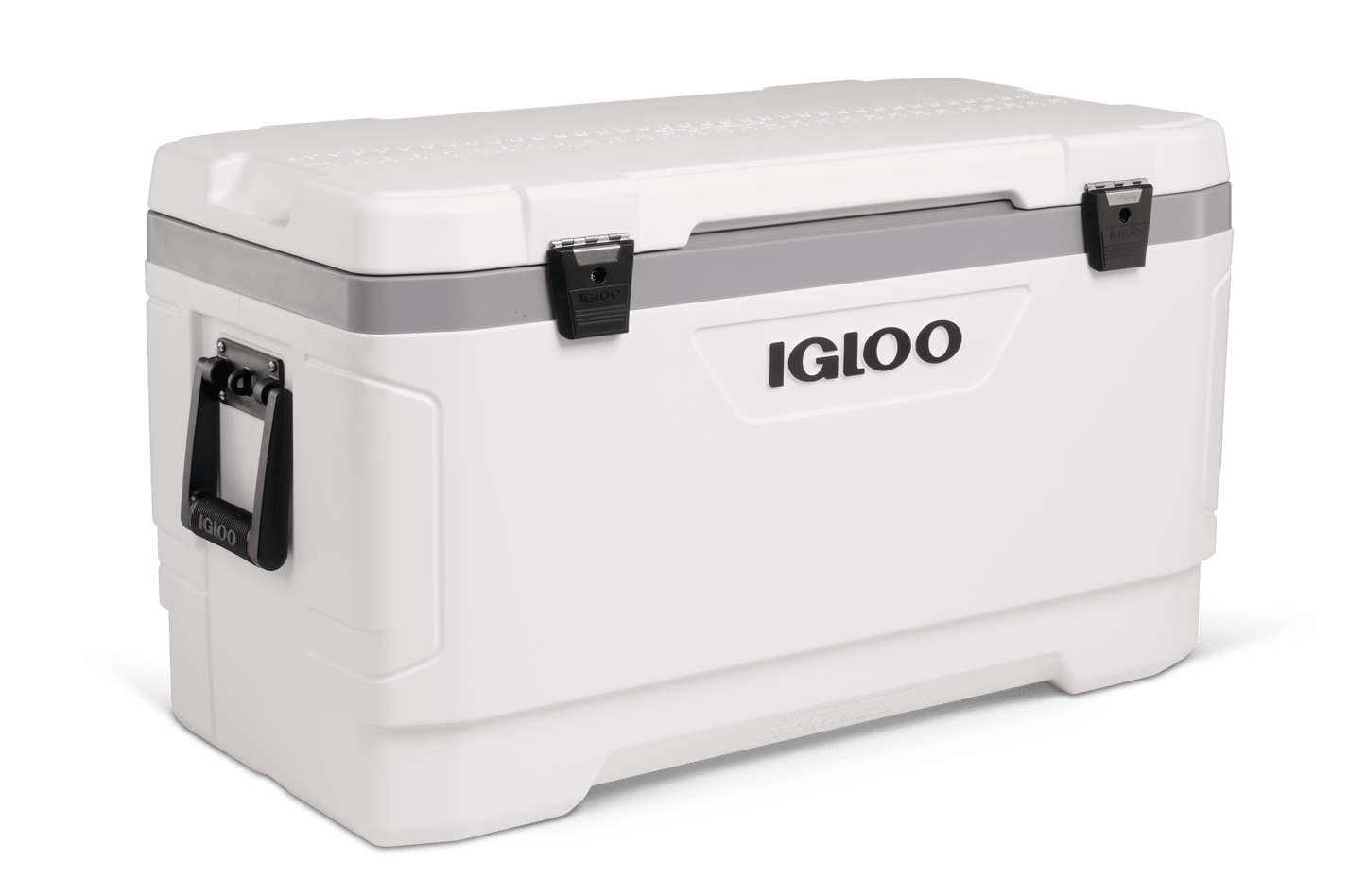100 QT Latitude Marine Ultra Hard-Sided Cooler, White and Moonscape Gray