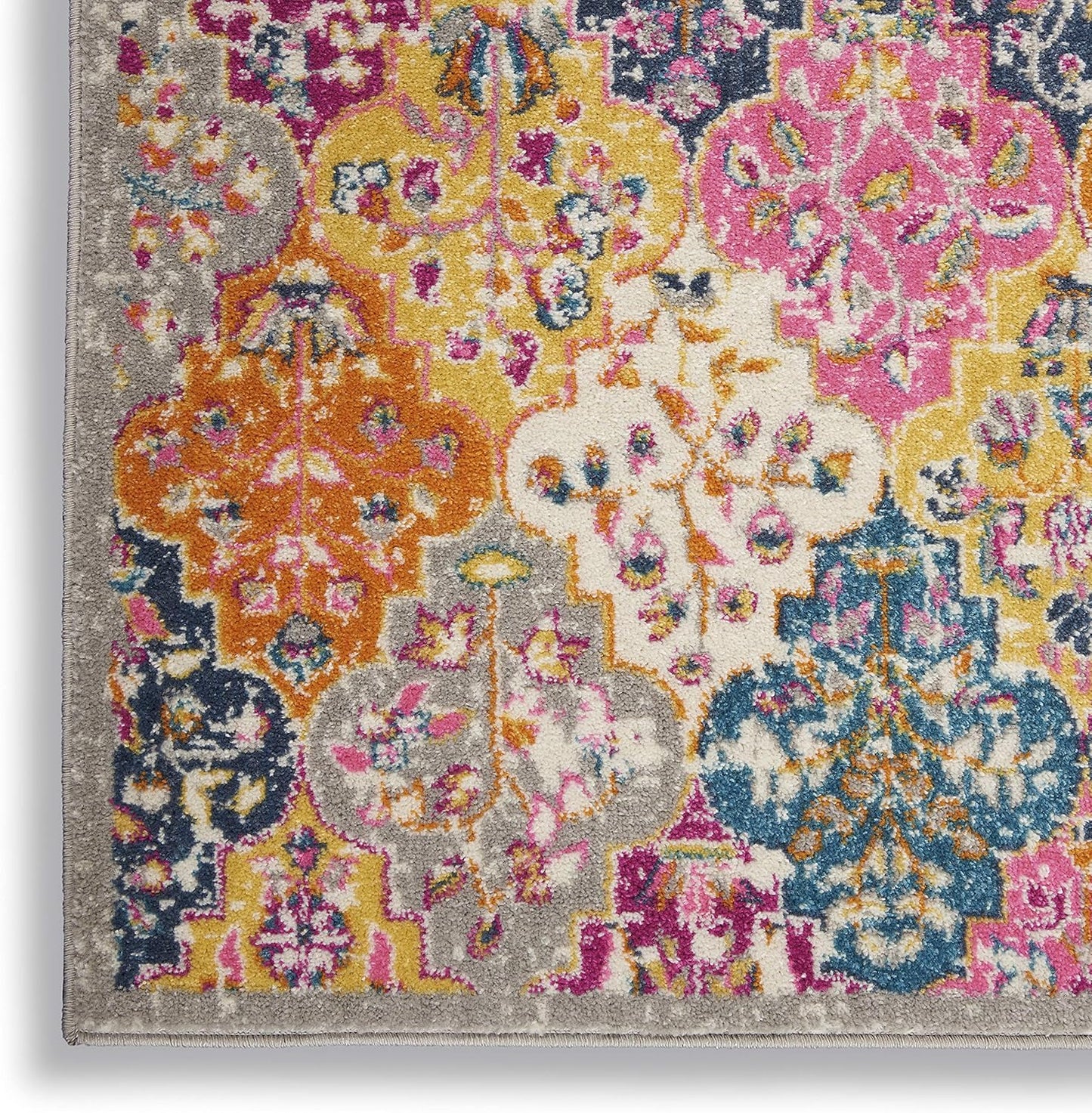 Passion Multicolor Bohemian Colorful, Farmhouse Area Rug 5'3"X7'3"