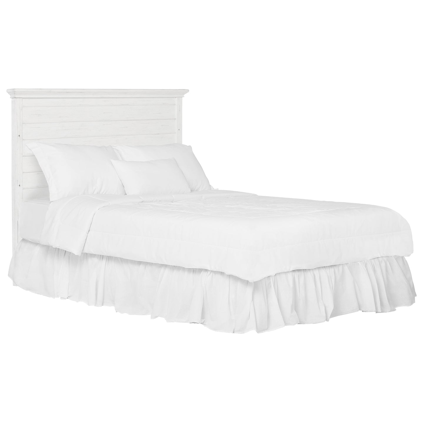 Waverly 5-In-1 Full Panel Convertible Crib, Weathered White