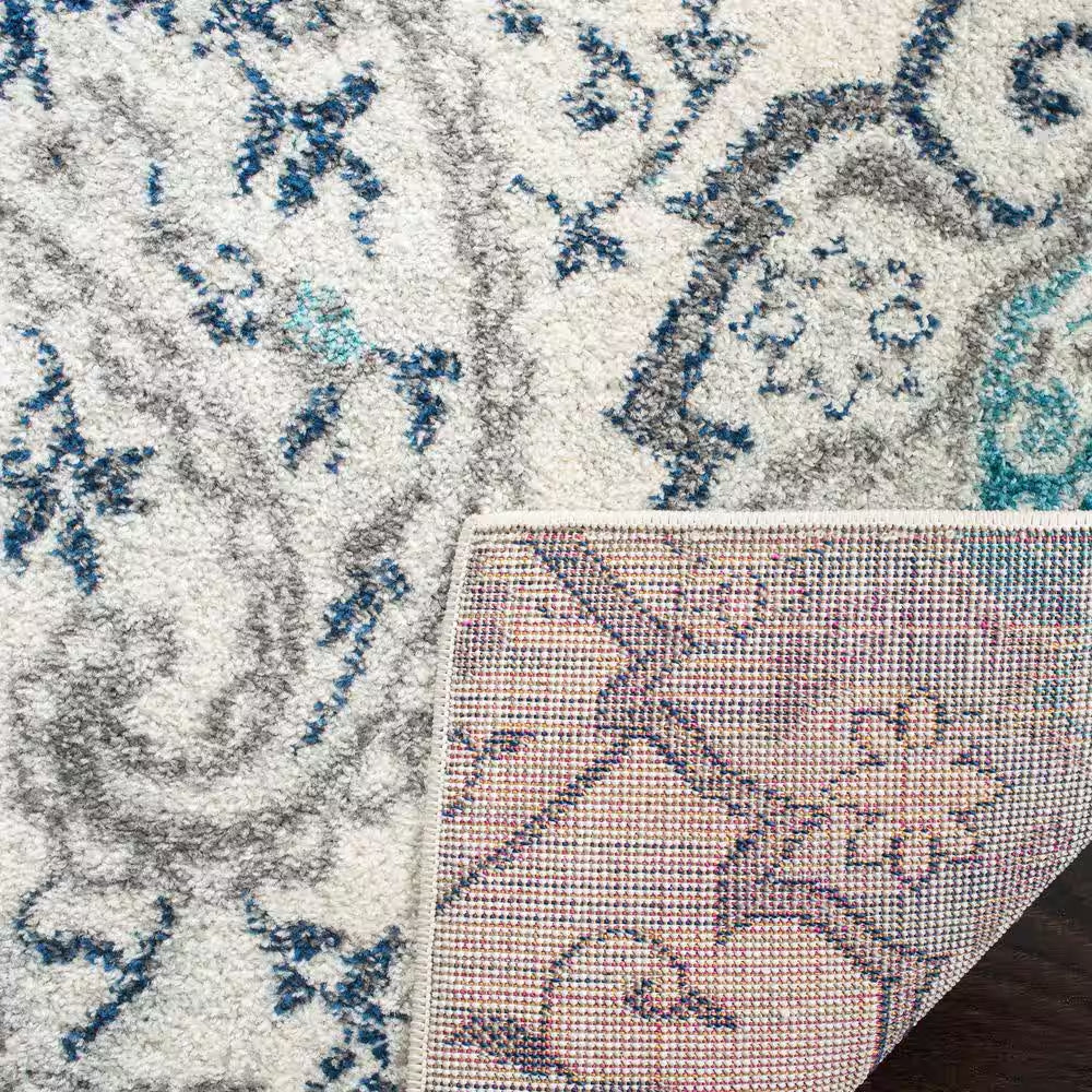Madison Cream/Light Gray 5 Ft. X 8 Ft. Border Area Rug