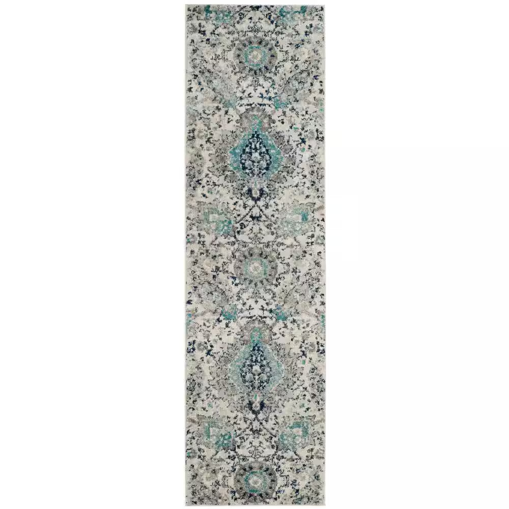 Madison Cream/Light Gray 7 Ft. X 9 Ft. Border Area Rug