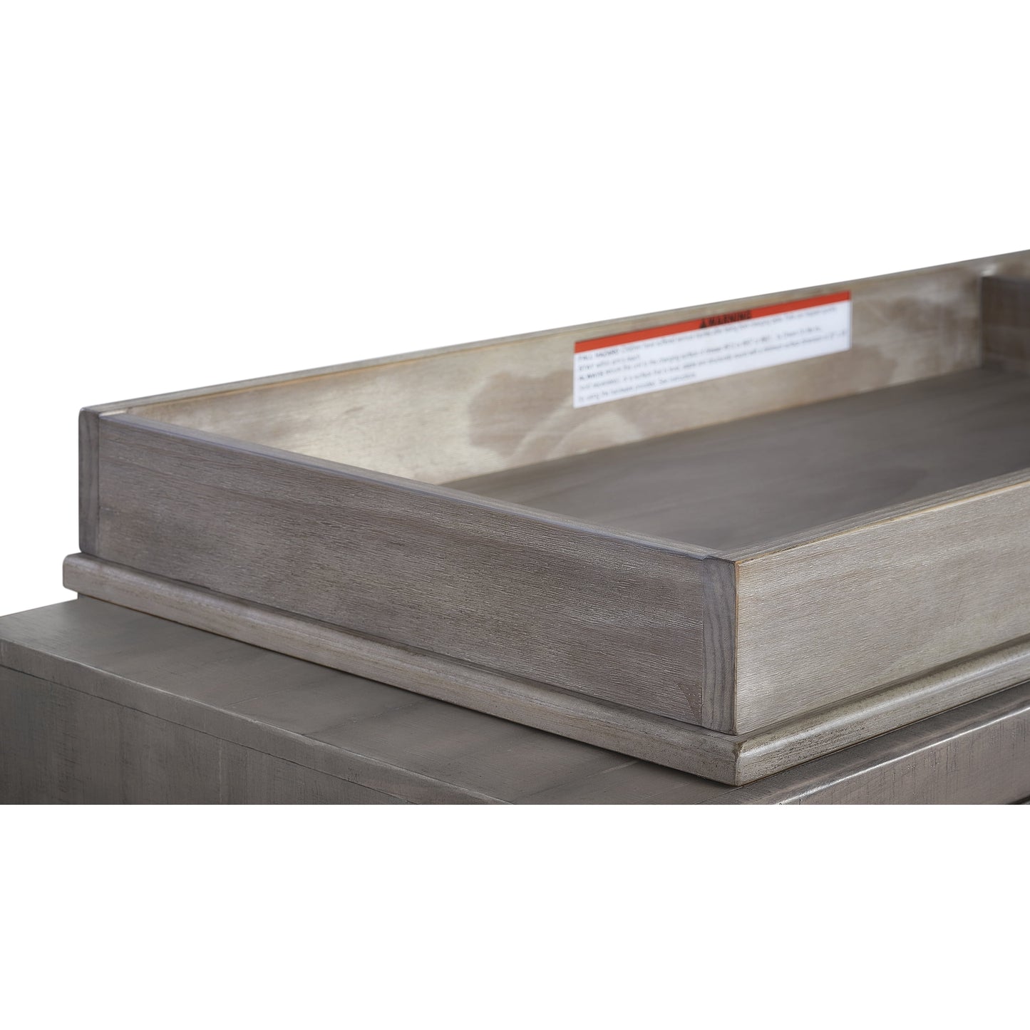 Evolur Mid Century Changing Tray, Windsor Oak Grey
