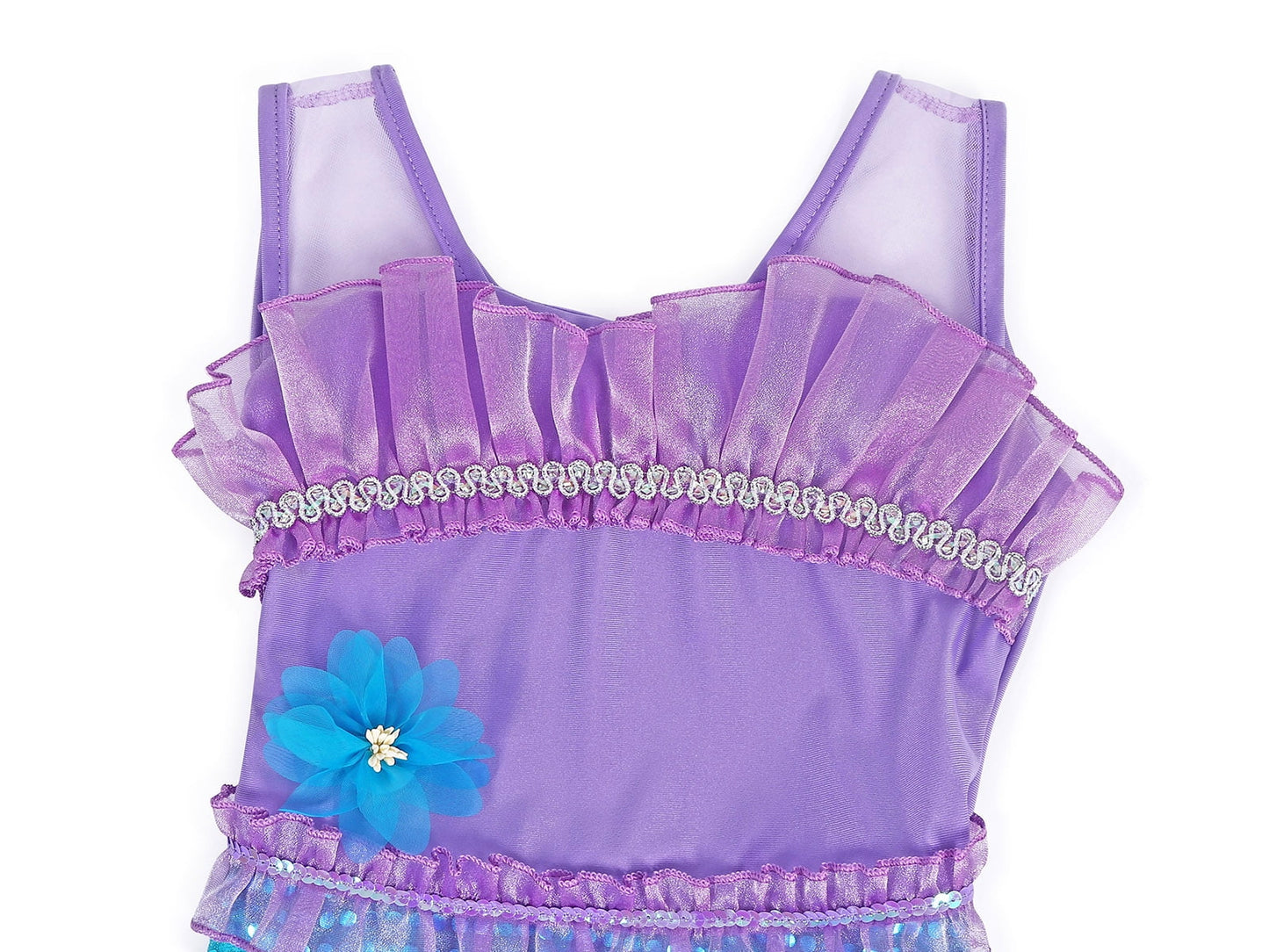 Princess Little Mermaid Costume Dress up for Girls Fancy Clothes Cosplay Birthday Party