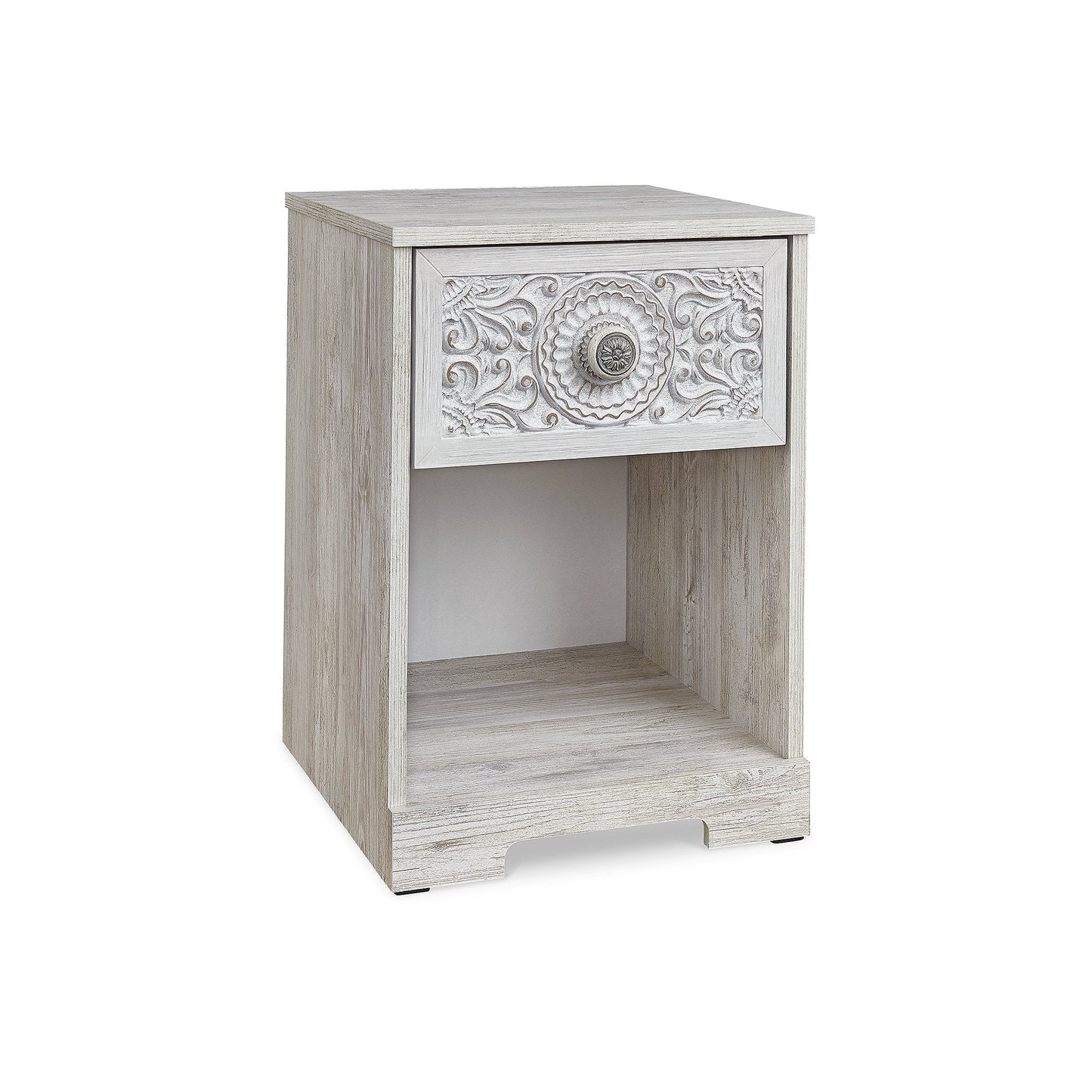 Paxberry 1 Drawer Nightstand Whitewash
