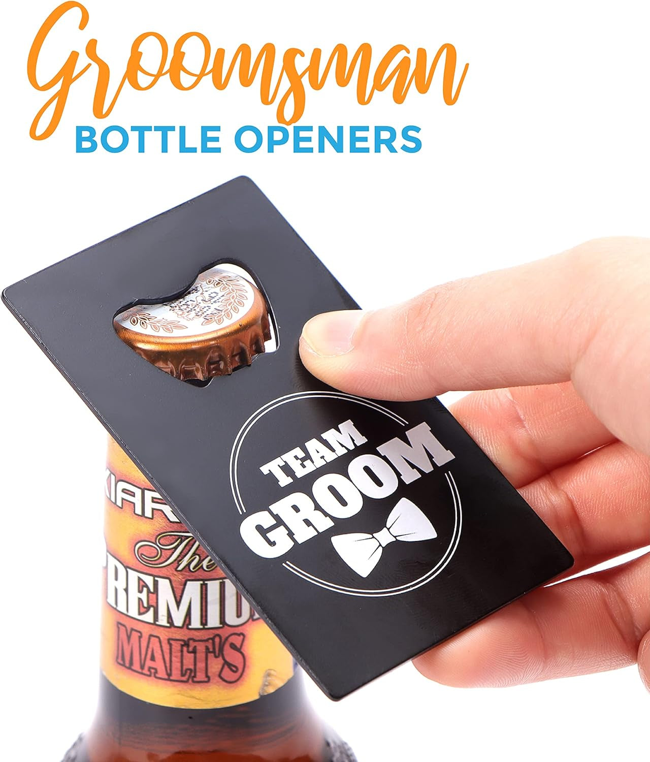 Groomsmen Bottle Openers (10 Pack) Groomsman Gifts I Team Groom Gifts
