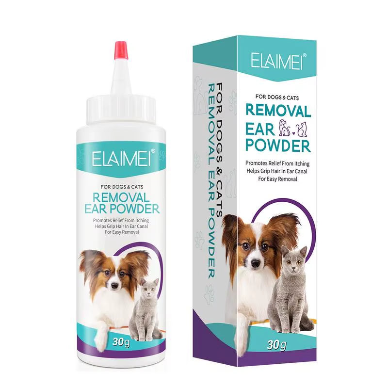 Ear Powder Pet Ear Cleaner Pet Ear Hair Removing Powder Healthy Care Anti-Ticks Cleaning Supplies Dog Products for Ear