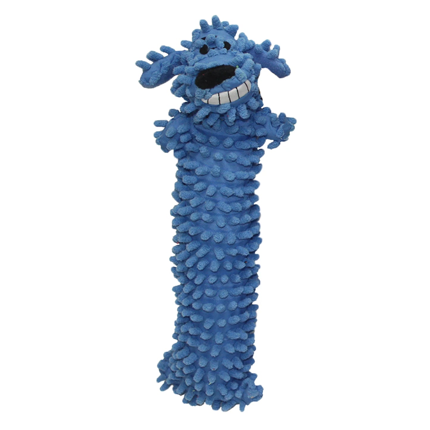 Stuffing Free Floppy Moppy Loofa Plush Dog Toy, 12", Color May Vary