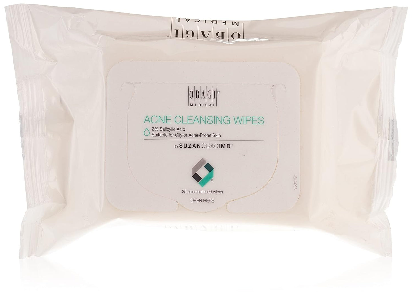 SUZANOBAGIMD on the Go Cleansing Wipes for Oily or Acne Prone Skin, 25 Count