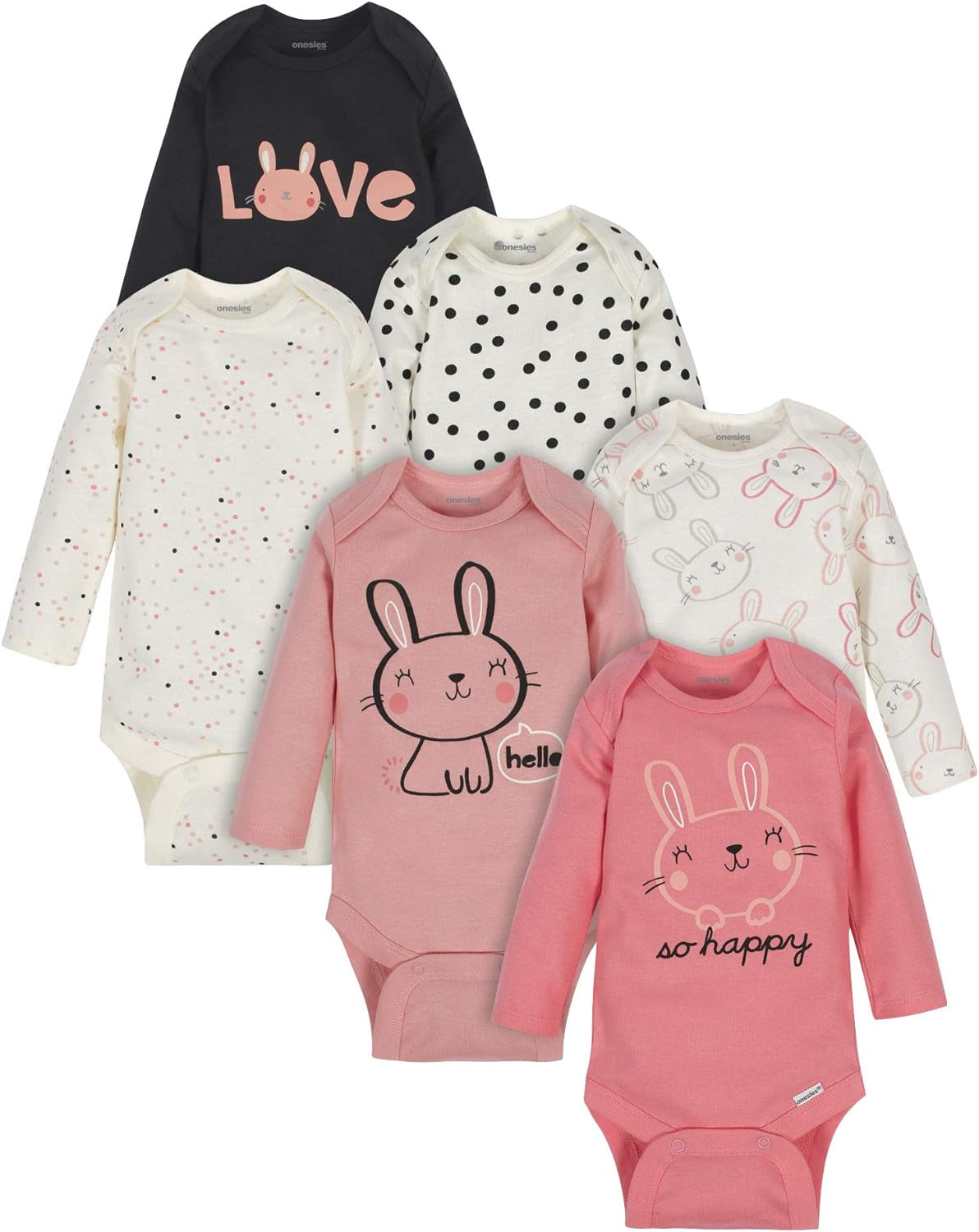 Baby-Boys 6-Pack Long Sleeve Bodysuits