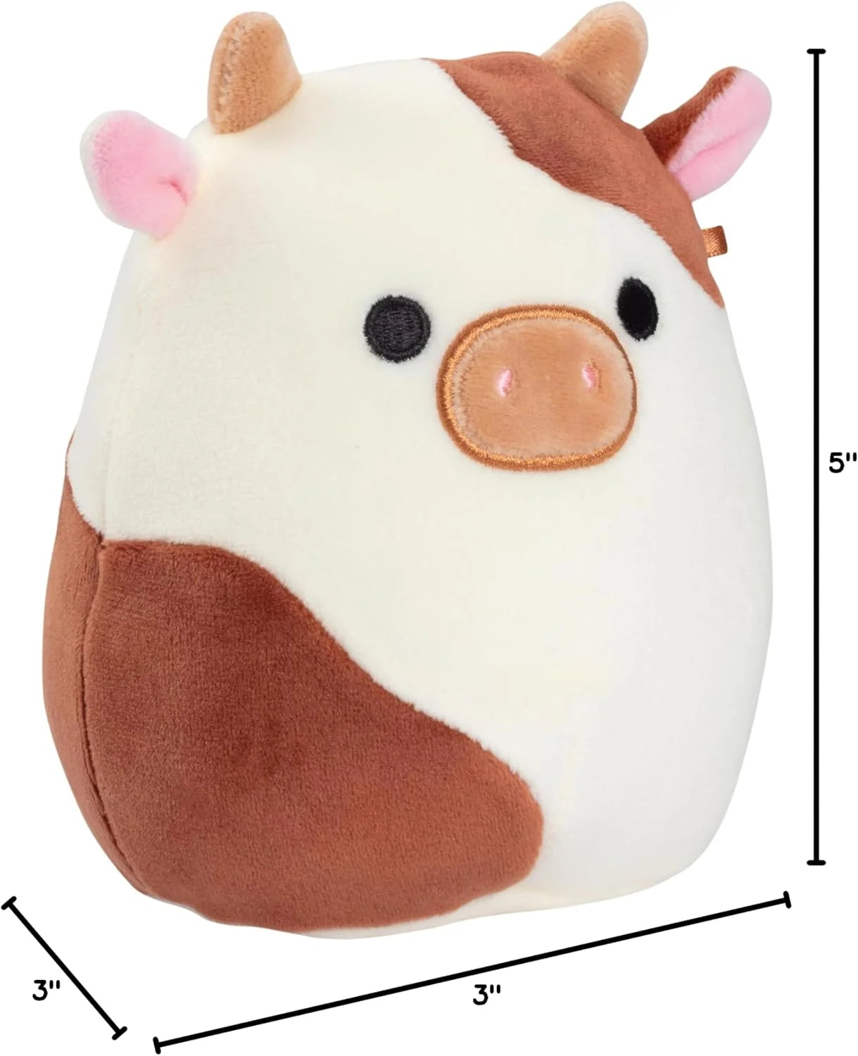 Original 5-Inch Ronnie the Brown Cow - Official Plush - Collectible Soft & Squishy Mini Stuffed Animal Toy - Add to Your Squad - Easter Basket Gift for Kids, Girls & Boys