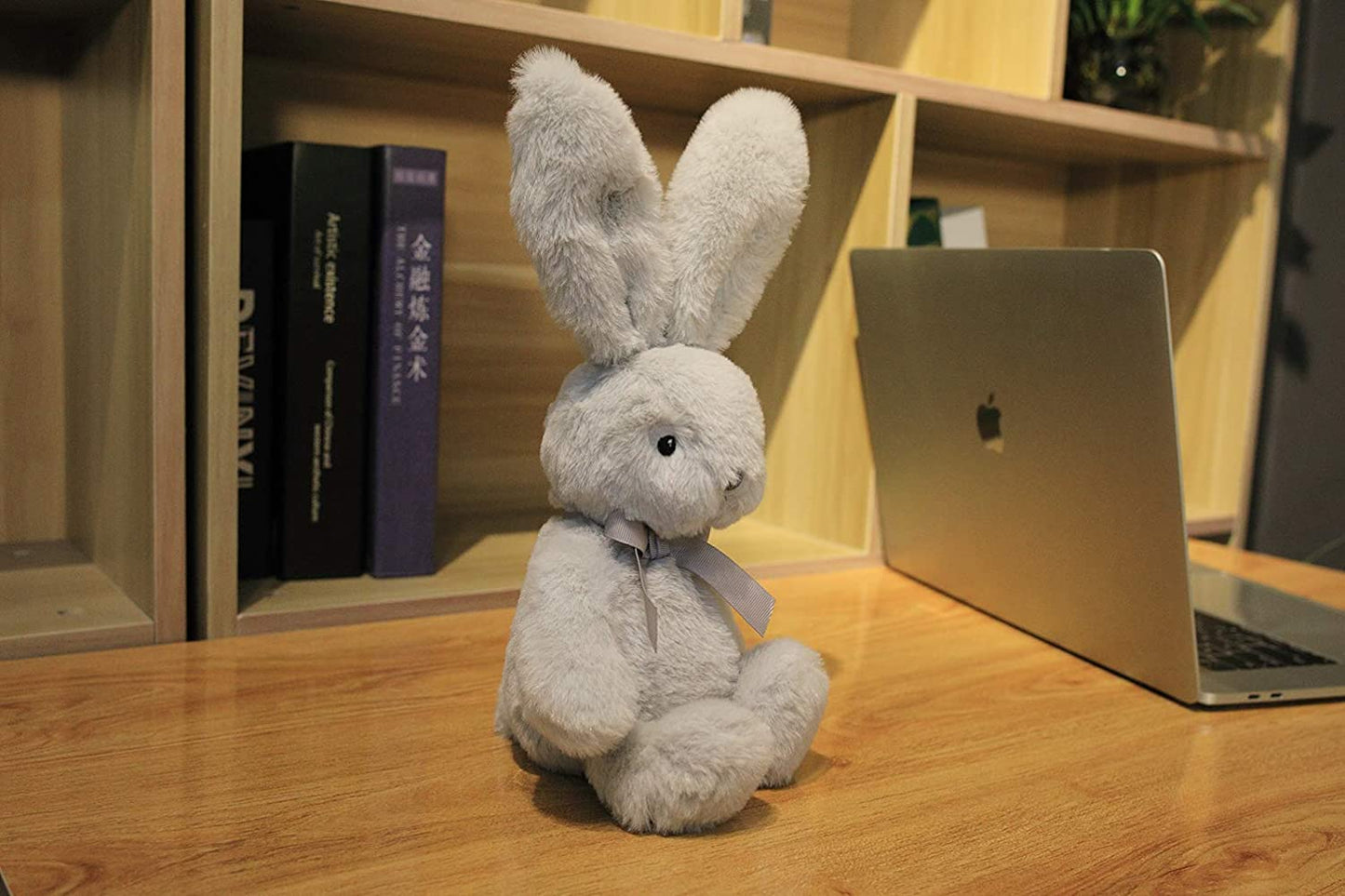 Easter Stuffed Bunny Animal Soft Lovely Realistic Wild Rabbit Plush Toy for Boys Girls Kids, Easter Decorations Basket Stuffers Gifts 12 Inch