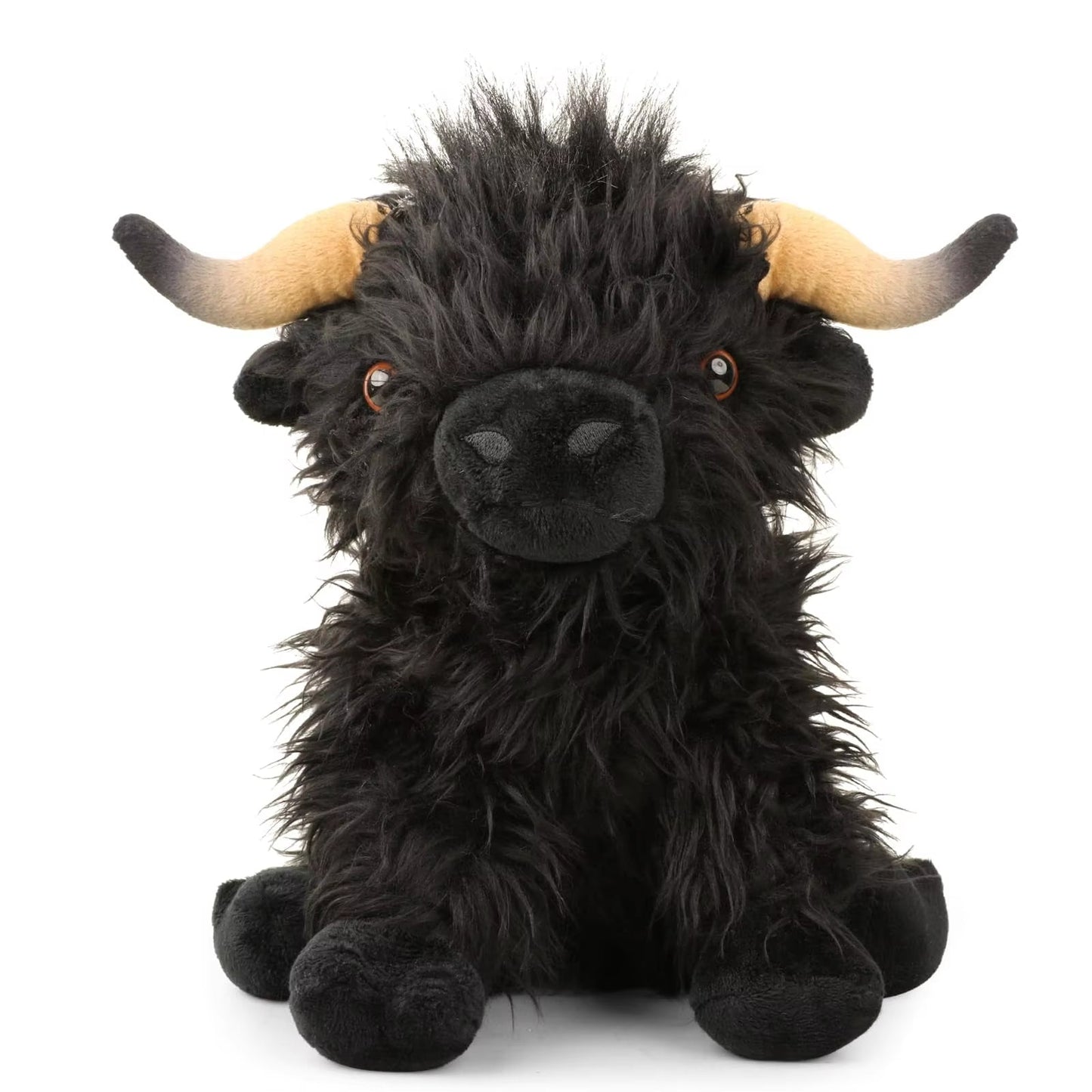 25Cm Simulation Highland Cow Plush Animal Doll Soft Stuffed Highland Cow Plush Toy Kawaii Kids Baby Gifts Toy Home Room Decor