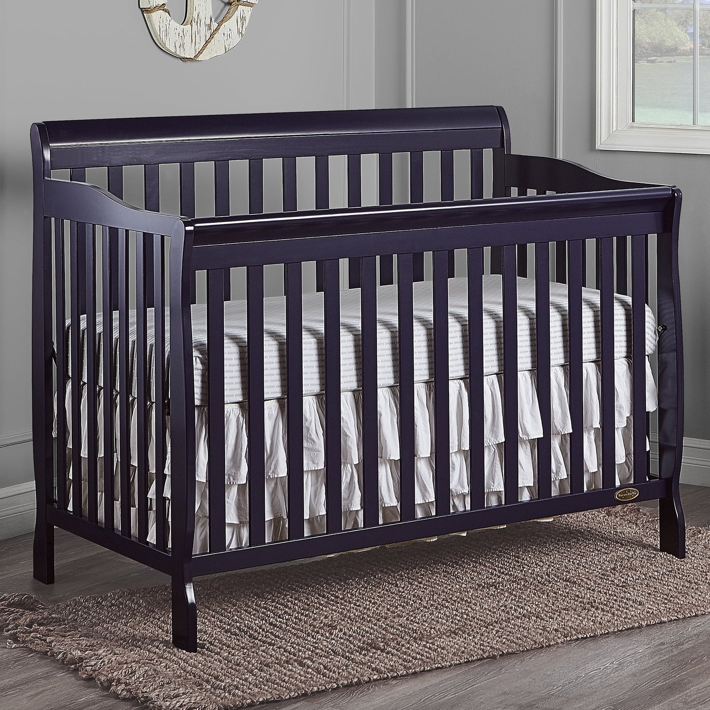 Ashton Convertible 5-In-1 Crib, Indigo