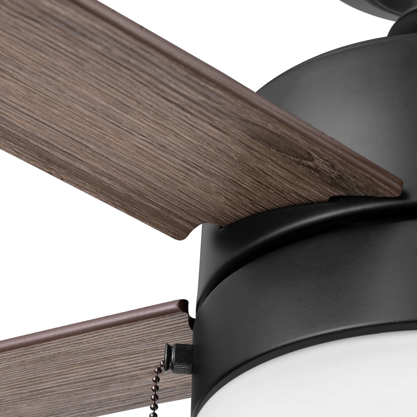 52" Pearce Modern Black Indoor Ceiling Fan with Light, Adjustable Color Temperature & Reverse Airflow