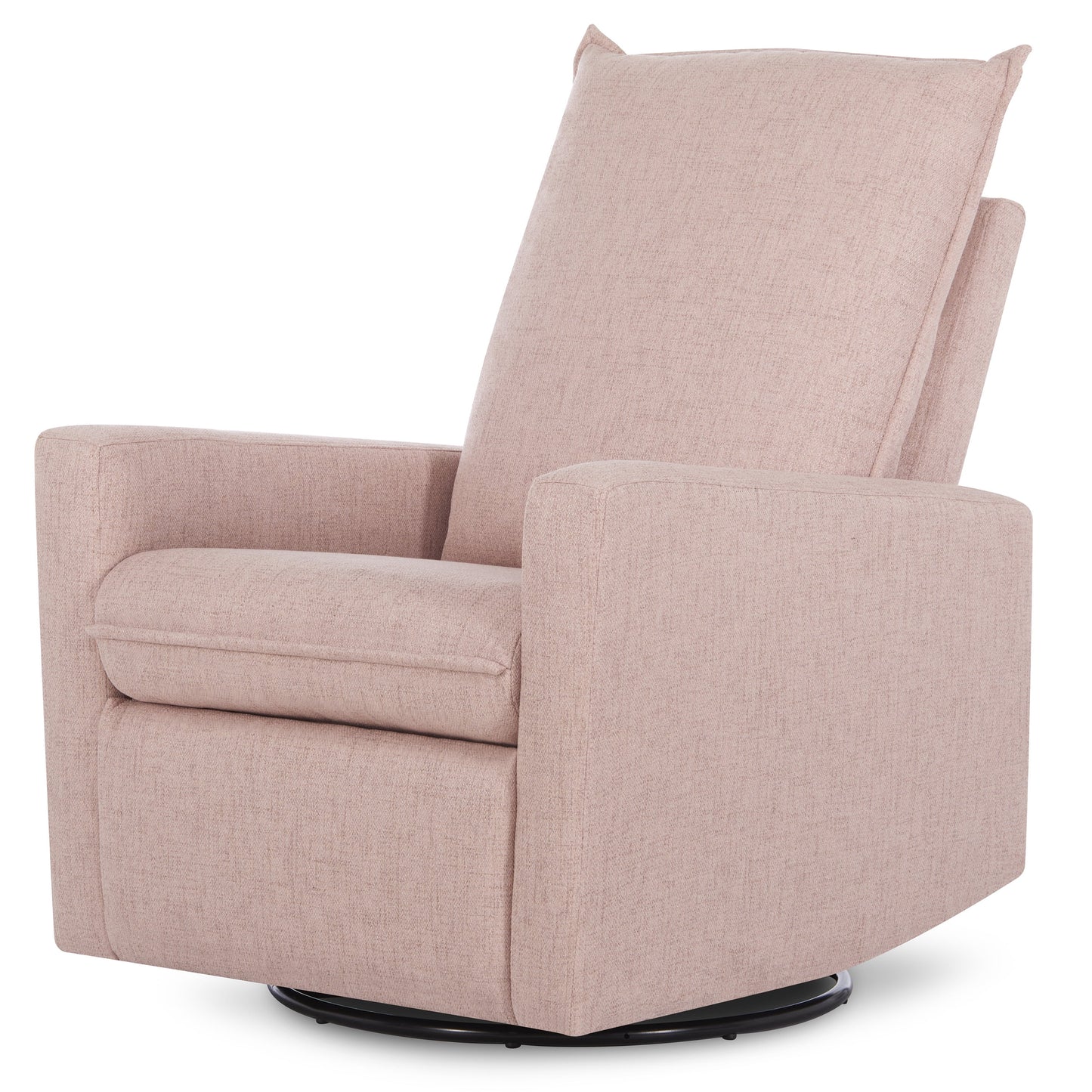 Faye Glider Recliner, Swivel Glider, Easy Assembly, Rose, Nursery Glider