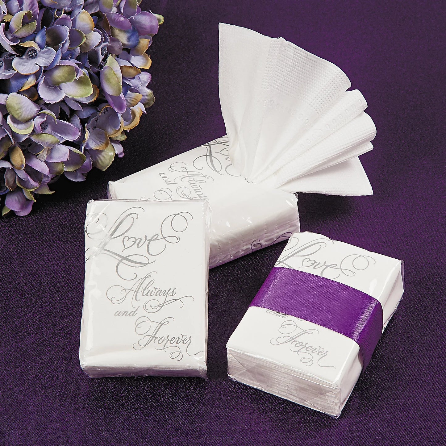 Love Wedding Facial Tissue Packs - Bridal Shower & Bridal Shower Favors