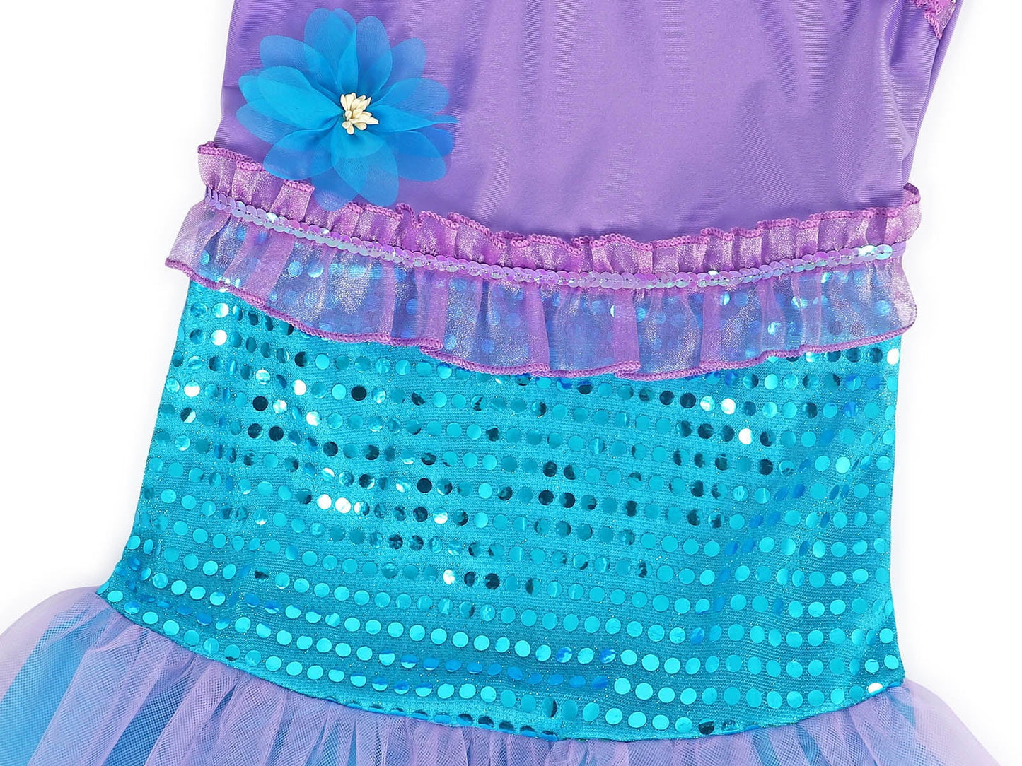 Princess Little Mermaid Costume Dress up for Girls Fancy Clothes Cosplay Birthday Party