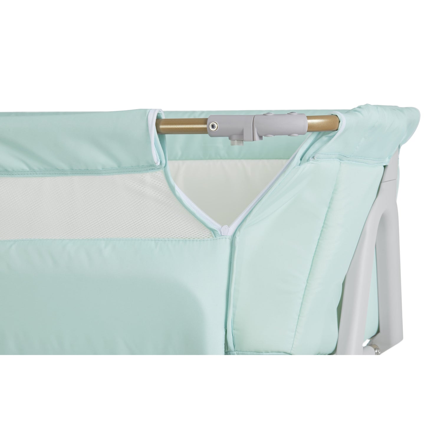 Orabelle Bedside Bassinet and Sleeper for Baby in Mint, Easy to Fold and Carry