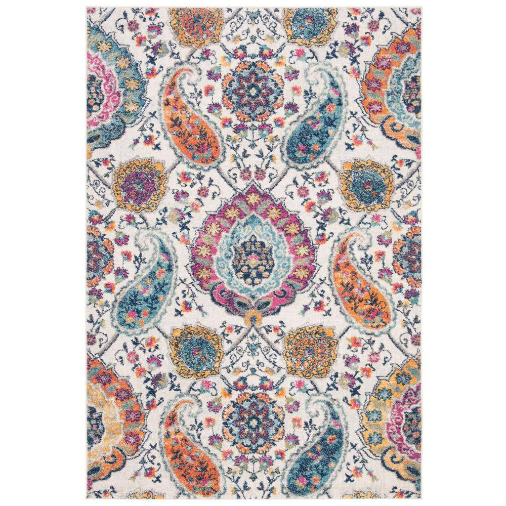 Madison Cream/Light Gray 9 Ft. X 12 Ft. Border Area Rug