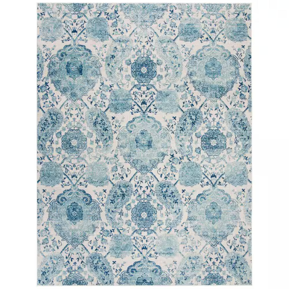 Madison Cream/Light Gray 9 Ft. X 12 Ft. Border Area Rug