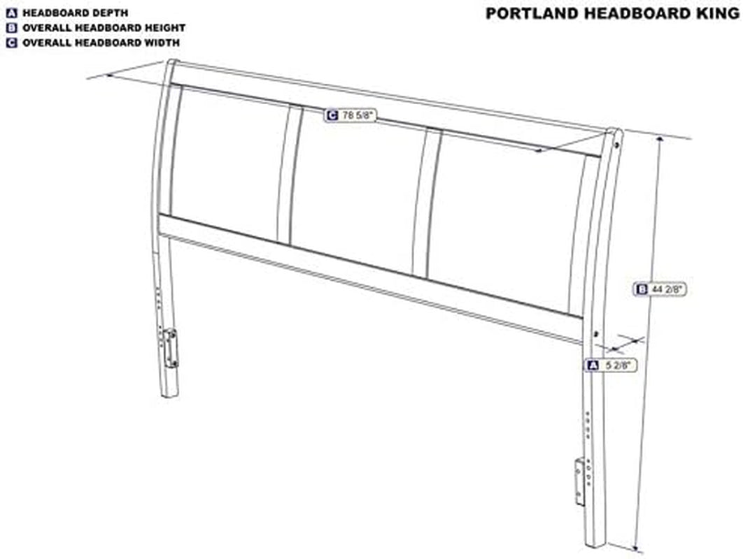 Portland Headboard King Walnut