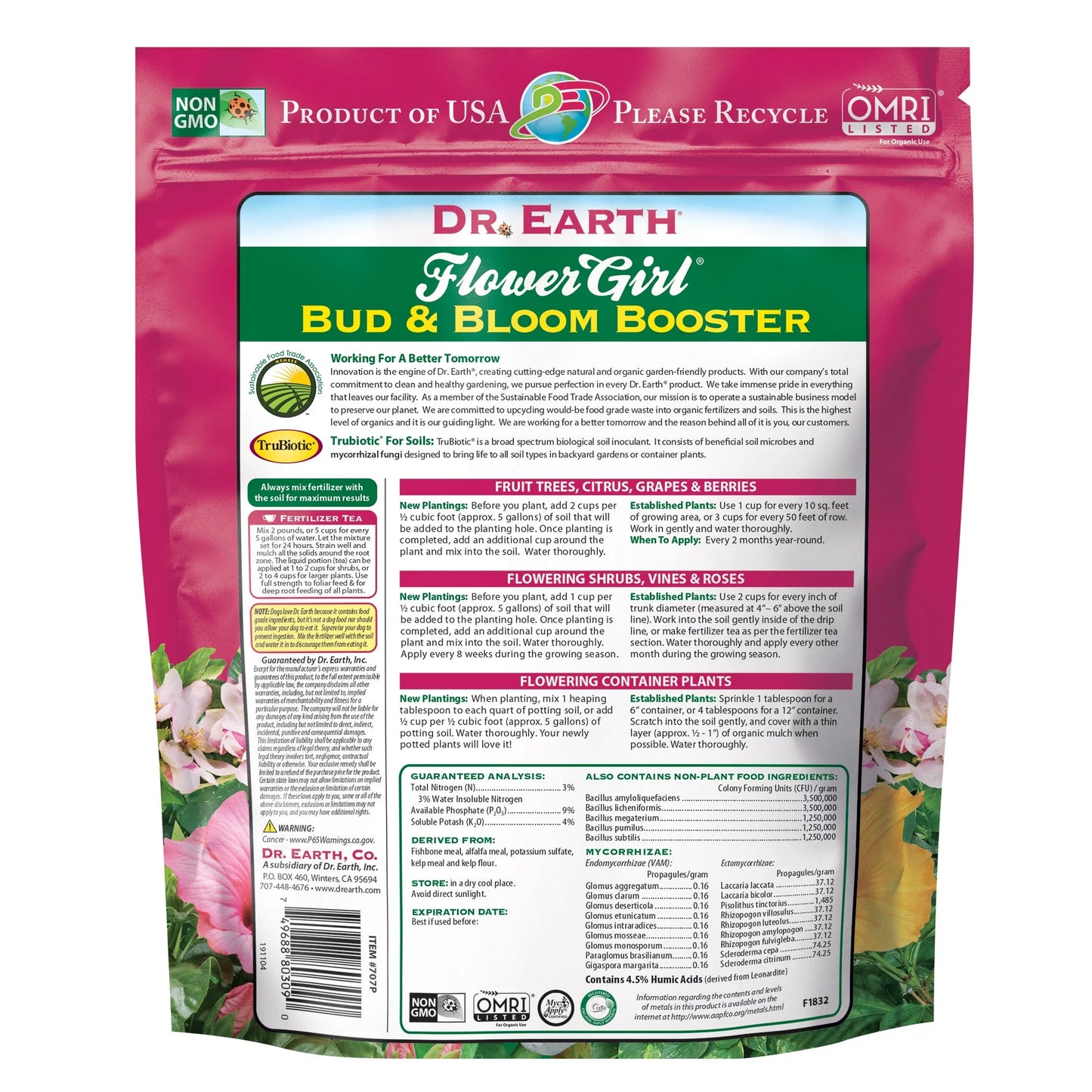 Flower Girl Premium Bud & Bloom Booster Plant Food, 3-9-4 Fertilizer, 4 Lb.
