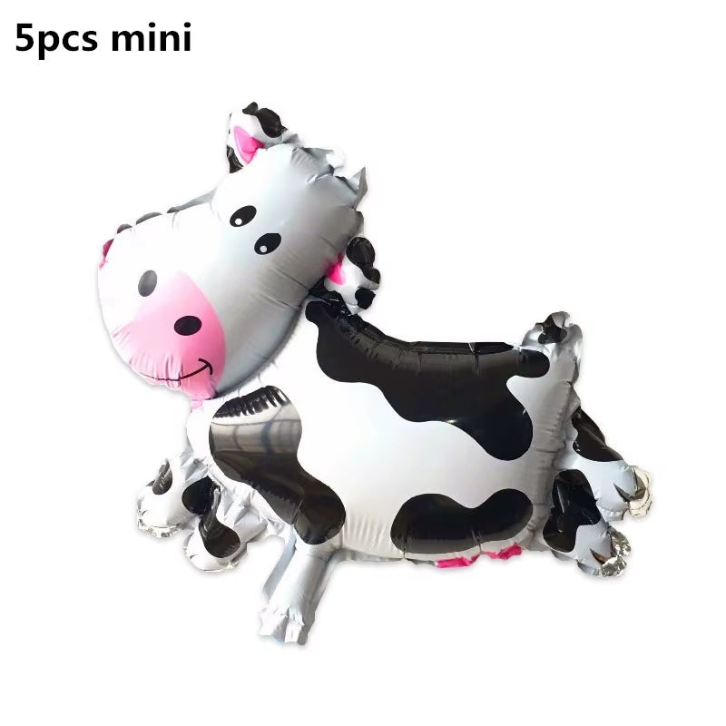Baby Shower Farm Animals Theme Party Favors Decorations with Balloon Cartoon Disposable Tableware Sets Birthday Party Supplies