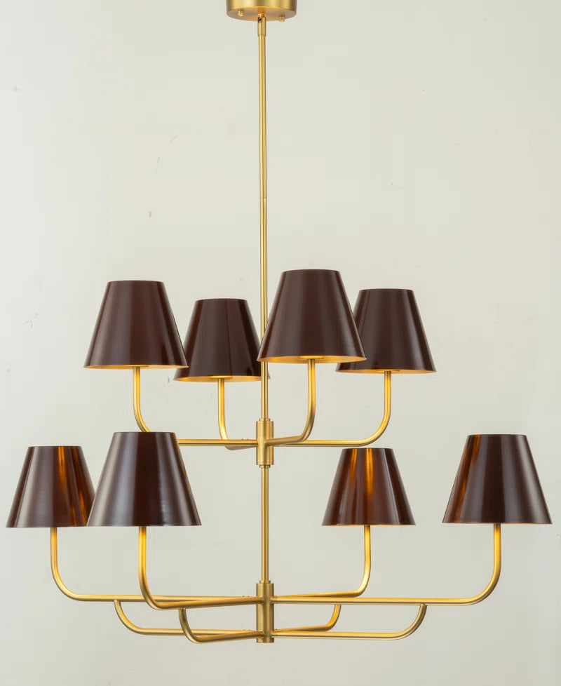 Corina 8-Light Dimmable Tiered Chandelier