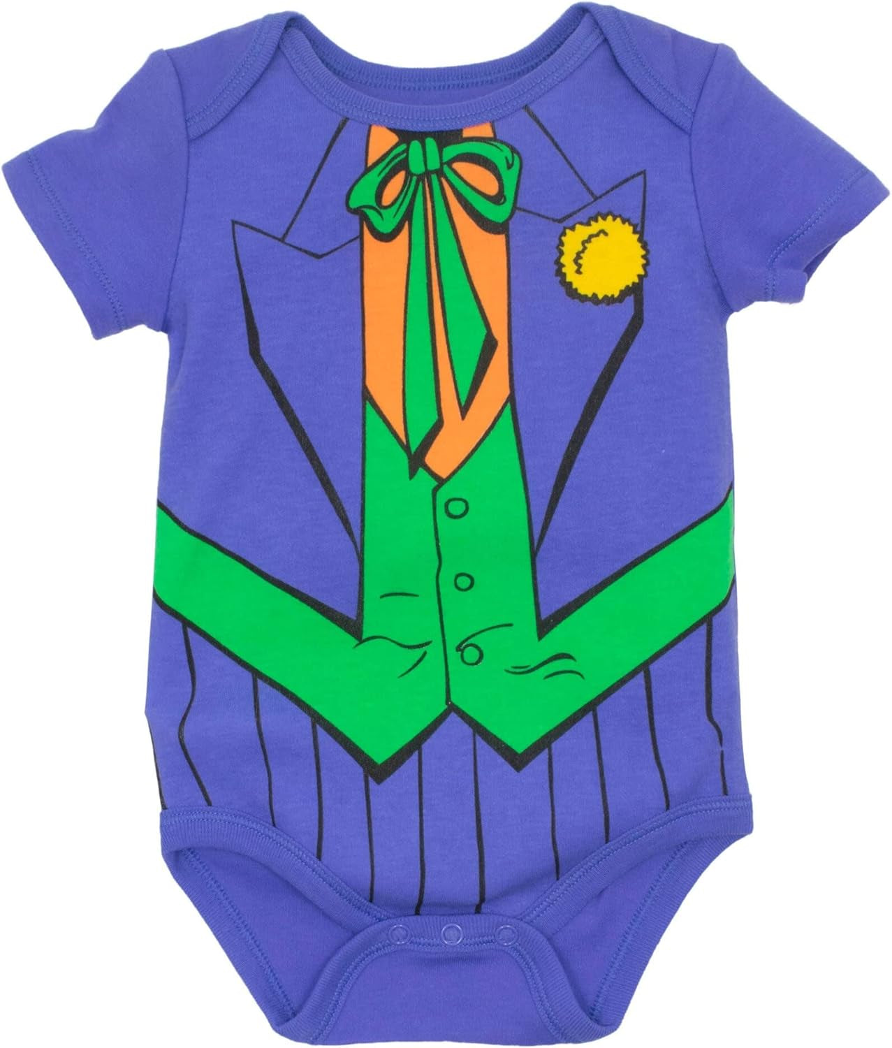 Justice League DC Comics Baby 5 Pack Cosplay Costume Bodysuits Newborn to Infant Sizes (Newborn - 24 Months)