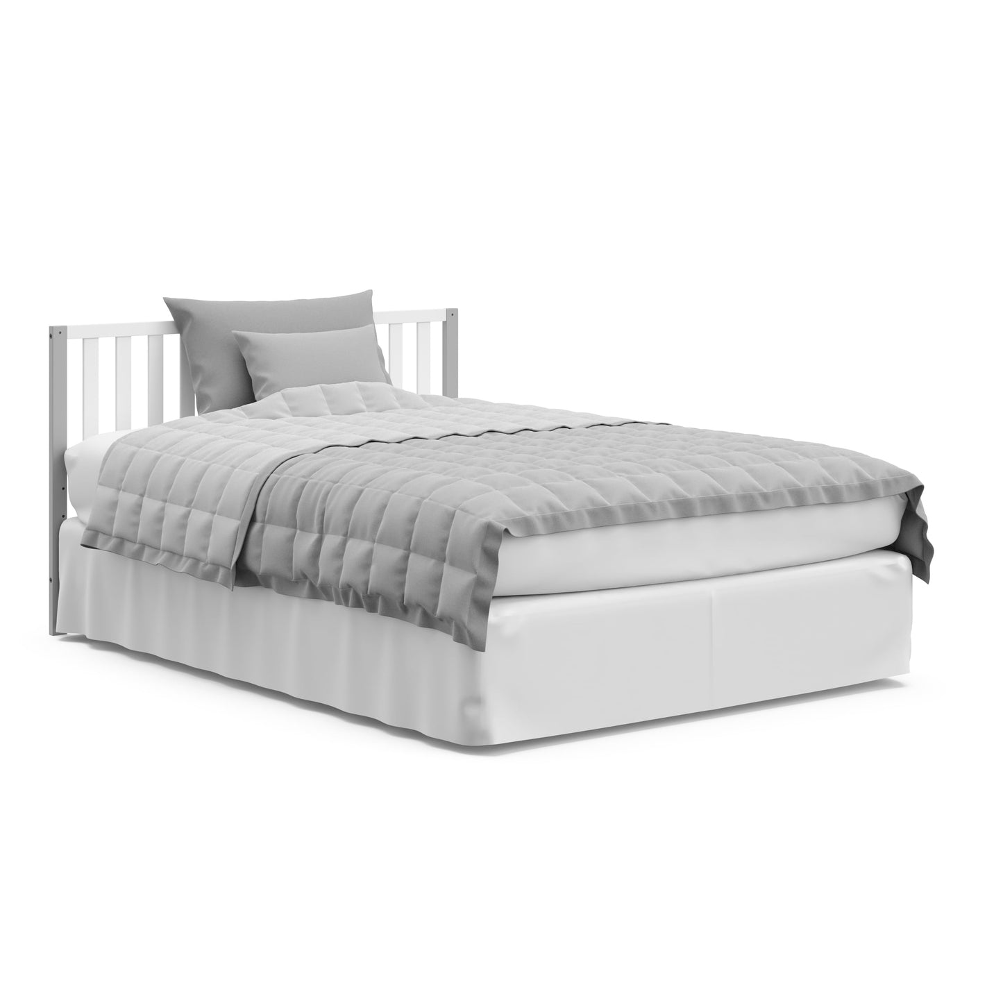 Modern Pacific 4-In-1 Convertible Baby Crib, Pebble Gray