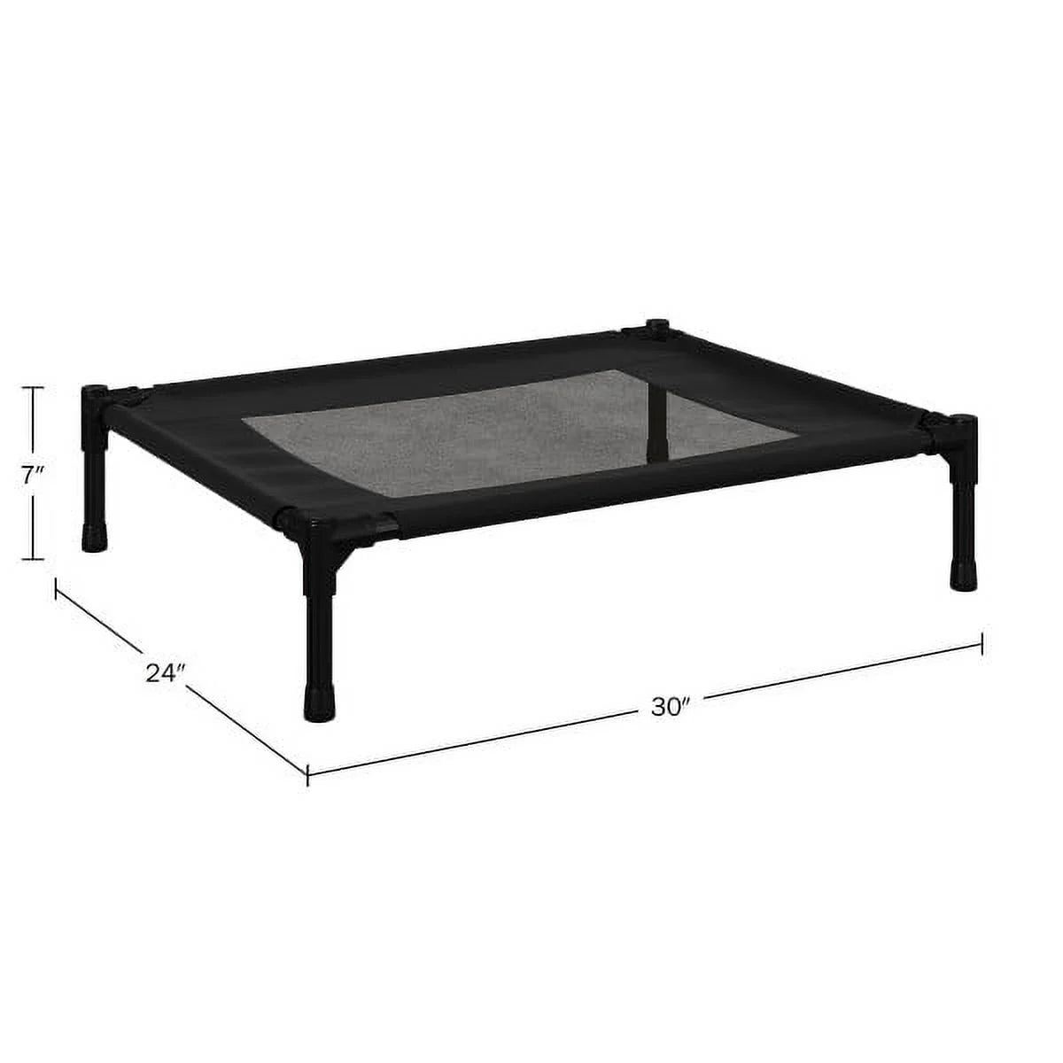 Elevated Dog Bed- Black 30X24