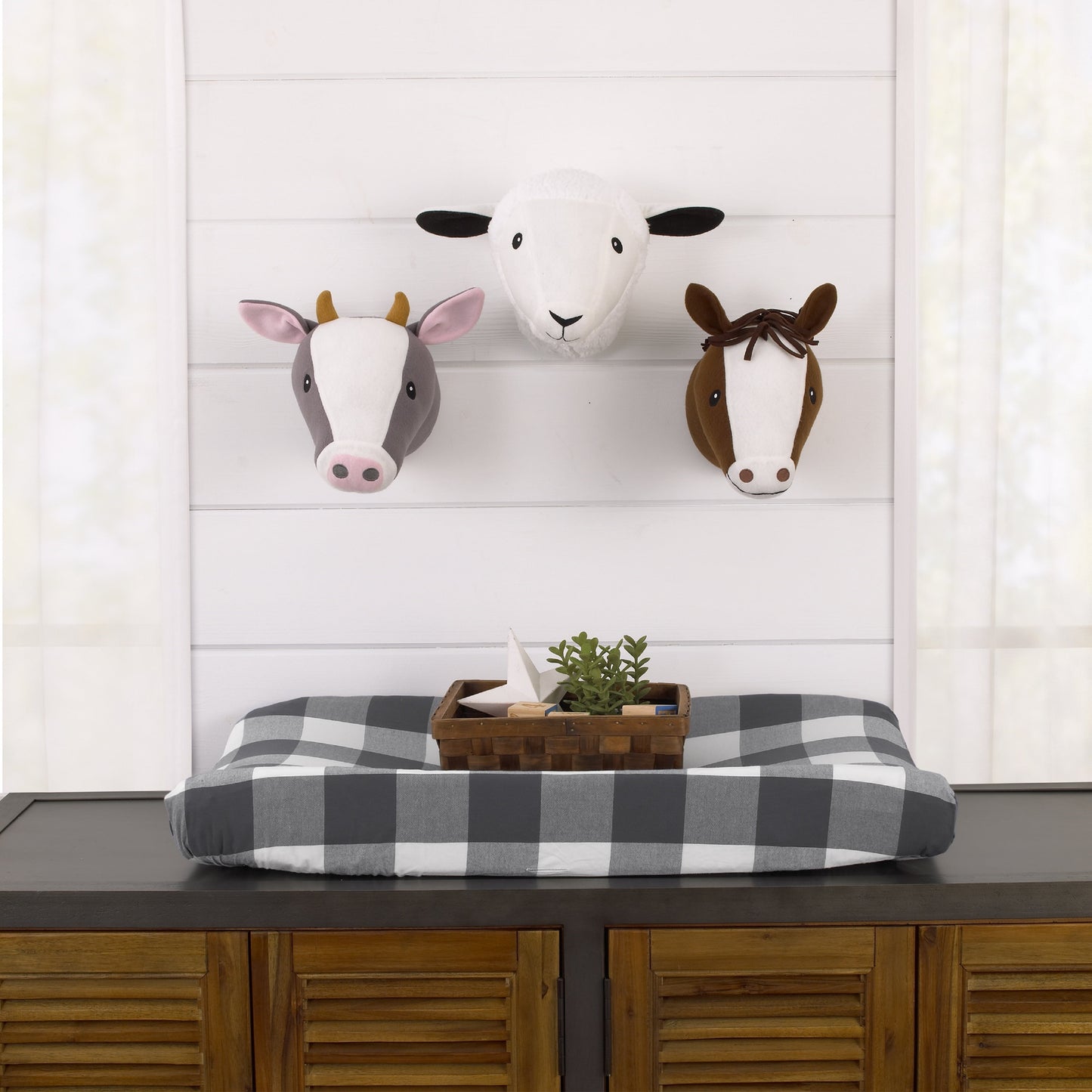 Plush Fleece Cow Head Wall Décor