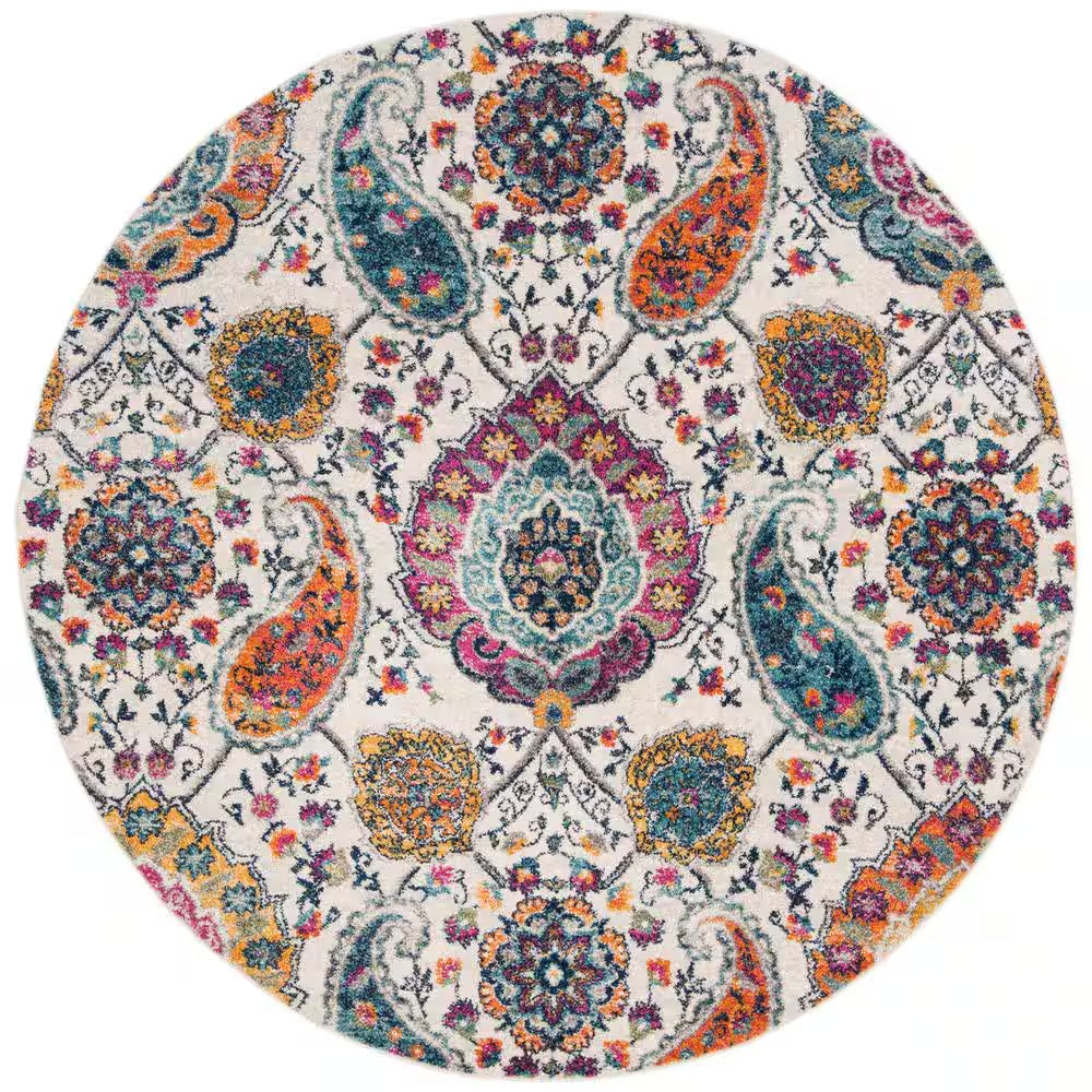 Madison Cream/Light Gray 9 Ft. X 12 Ft. Border Area Rug