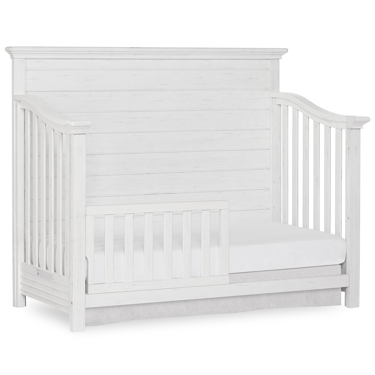 Waverly 5-In-1 Full Panel Convertible Crib, Weathered White