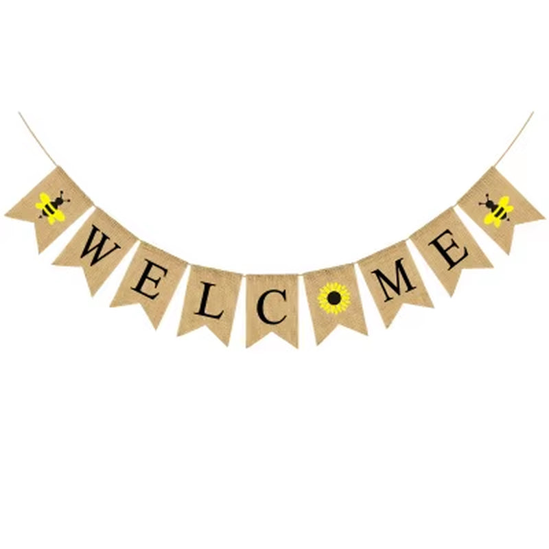 Bumble Bee Theme Party DIY Supplies Kids Birthday Party Decoration Latex Balloon Garland Disposable Tableware Set Baby Shower Su