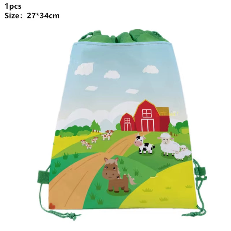 Farm Cow Theme Birthday Party Animal Party Cow Decoration Disposable Cups Plates Flags Tablecloth Baby Shower Balloon Decoration
