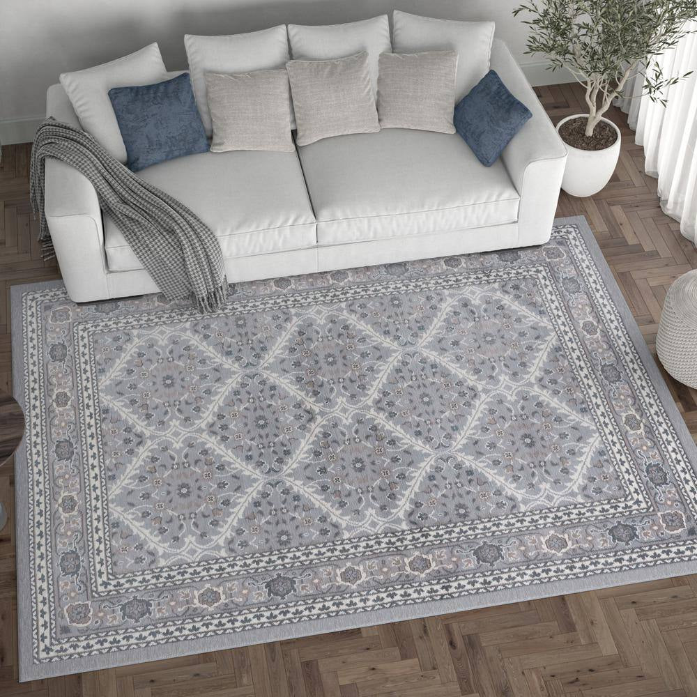 Madison Oriental Gray 2 Ft. X 8 Ft. Indoor Runner Rug