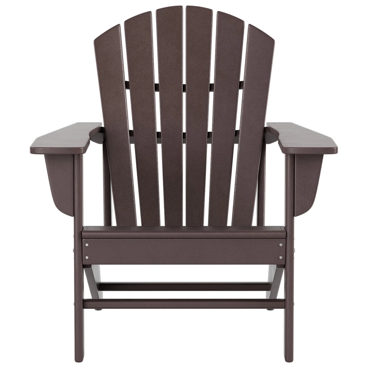 Altura Outdoor Eco-Friendly All Weather Poly Patio Adirondack Chair - Dark Brown