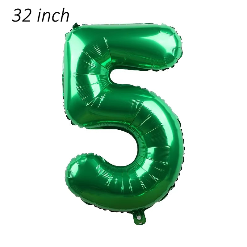 1Set Farm Theme Green Tractor Inflatable Balloons Happy Birthday Party Decoration Kids Birthday Excavator Vehicle Banner