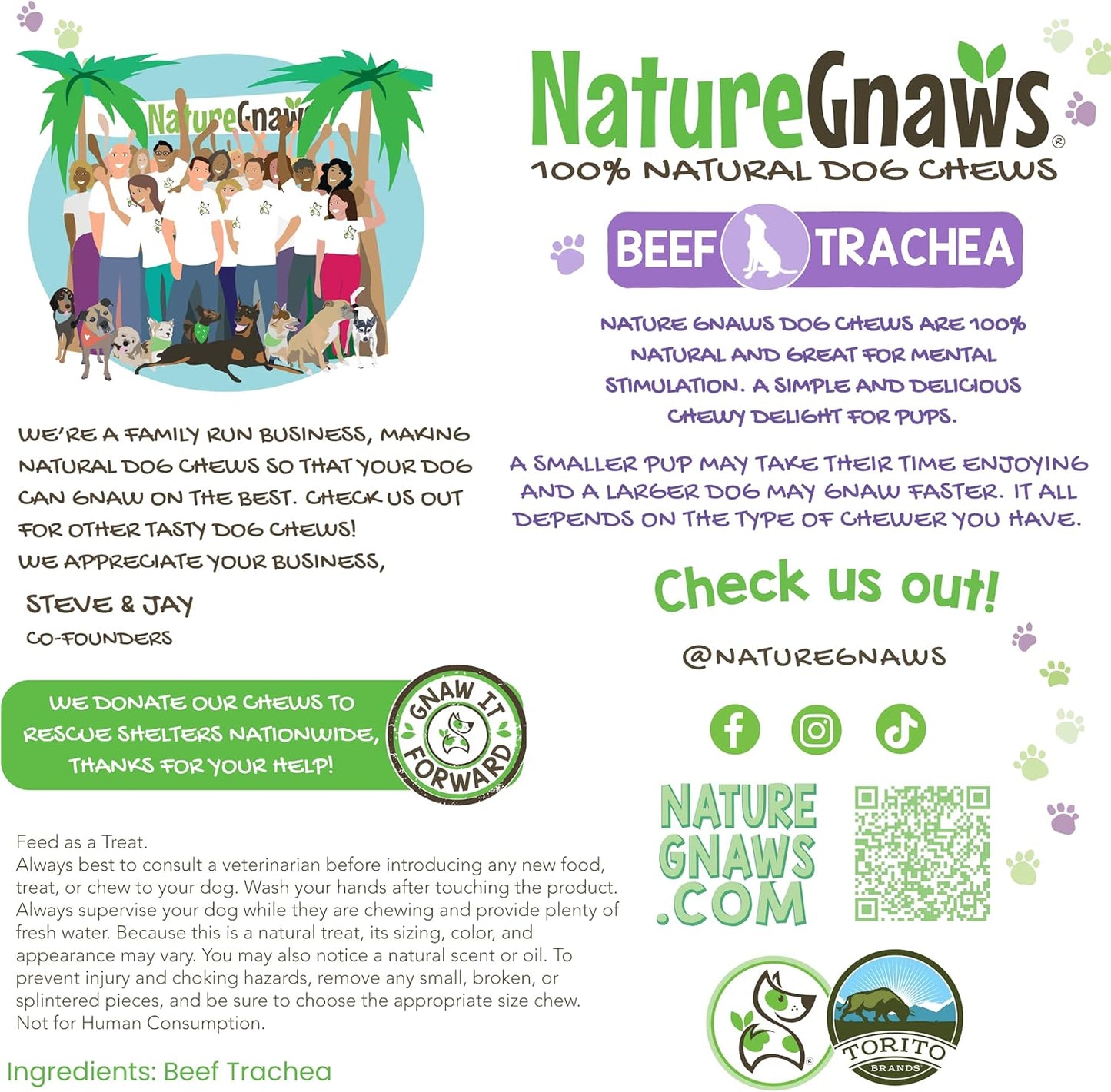 Beef Trachea Chews for Dogs 3" (12 Count) - Long Lasting Natural Crunchy Dog Chew Bones - Rawhide Free