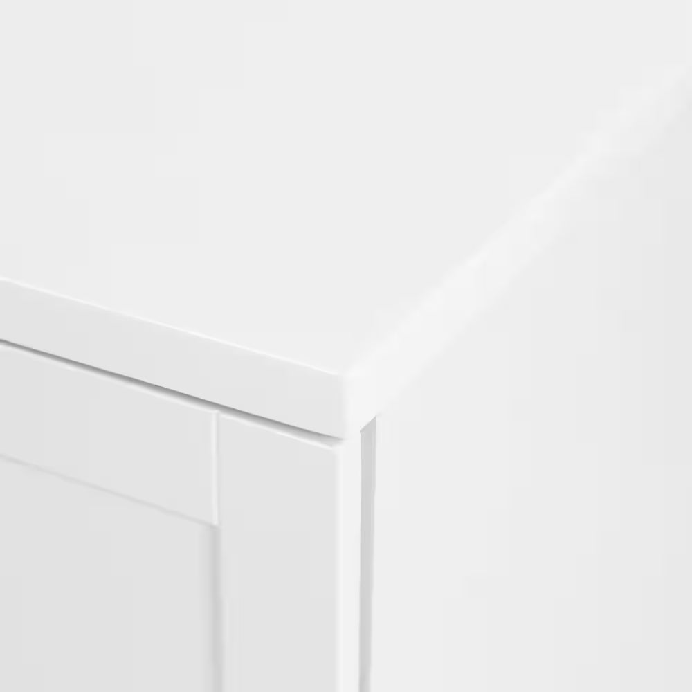 Lancaster 61 In. Double Sink White Bath Vanity with White Cultured Marble Top (Assembled)