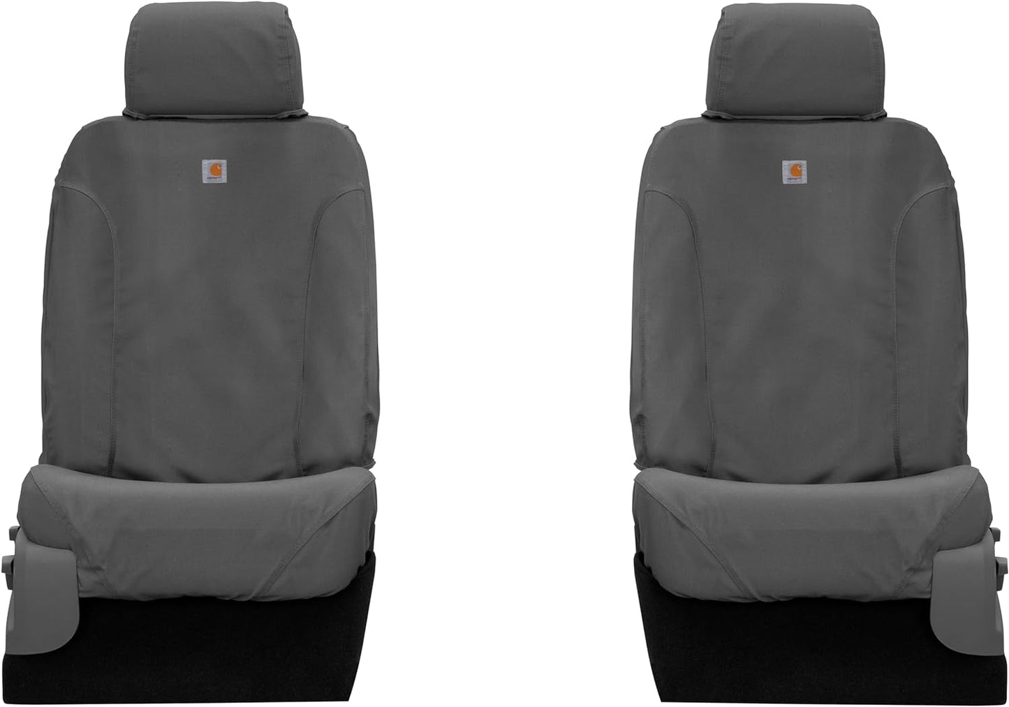 Carhartt Seatsaver Custom Seat Covers | Fits 2017-2018 Ram 1500, 2019-2024 Ram 1500 Classic, 2017-2018 Ram 2500/3500 | 1St Row Bucket Seats, Duck Weave Gravel