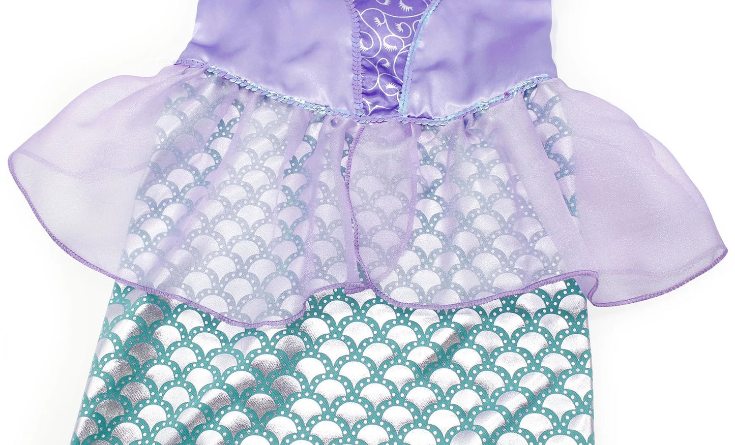 Mermaid Dresses for Girl Ariel Princess Dress up Clothes Mermaid Costume up Kids Birthday Party Cosplay Role Play Clothes 140 Cm 9-10 Years