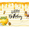 Maya the Bee Photography Background Sunflowers Baby Bee Day Newborn Backdrops Photo Studio Birthday Party Backdrops Custom