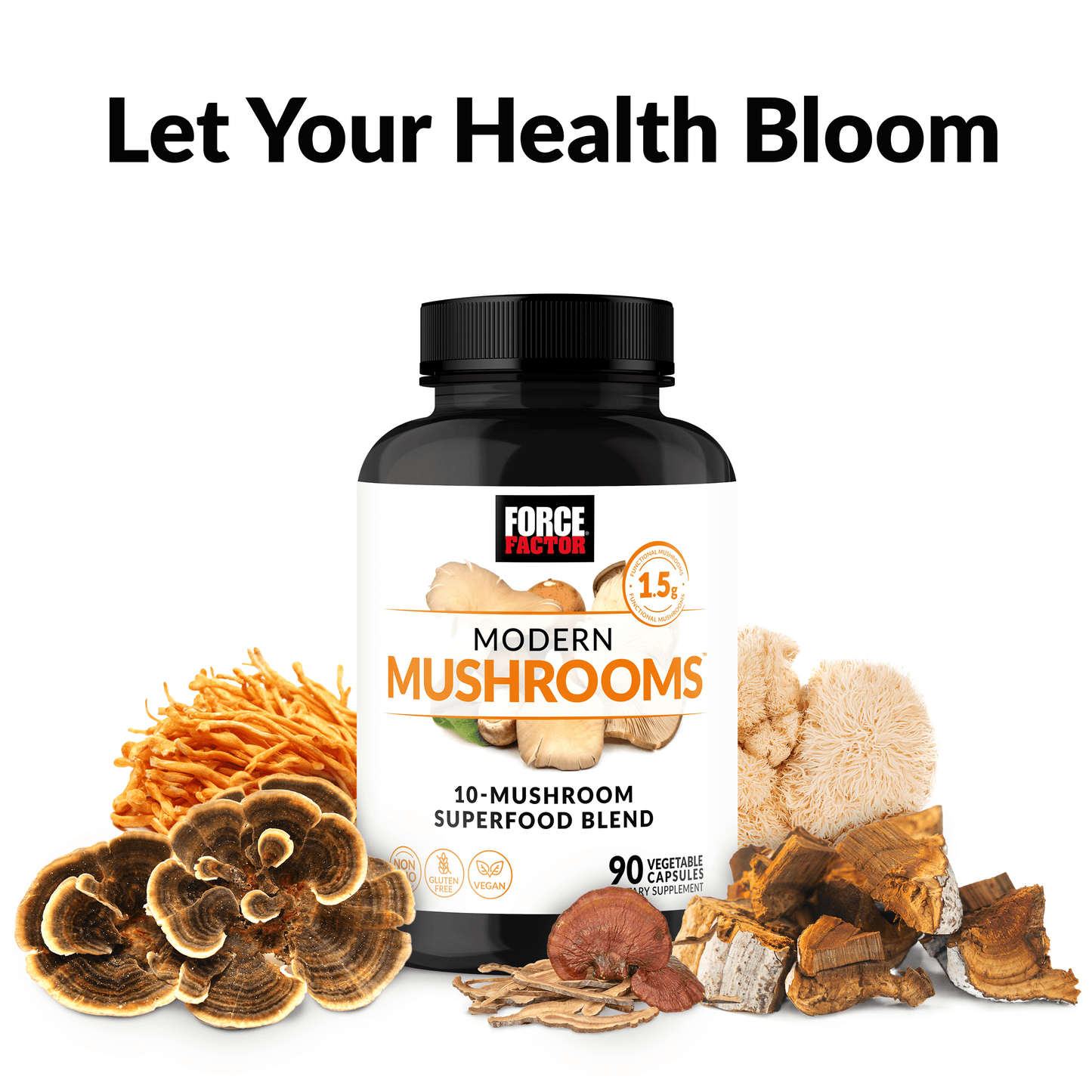 Modern Mushrooms Capsules, Mushroom Complex with Lion'S Mane Supplement, 90 Capsules by