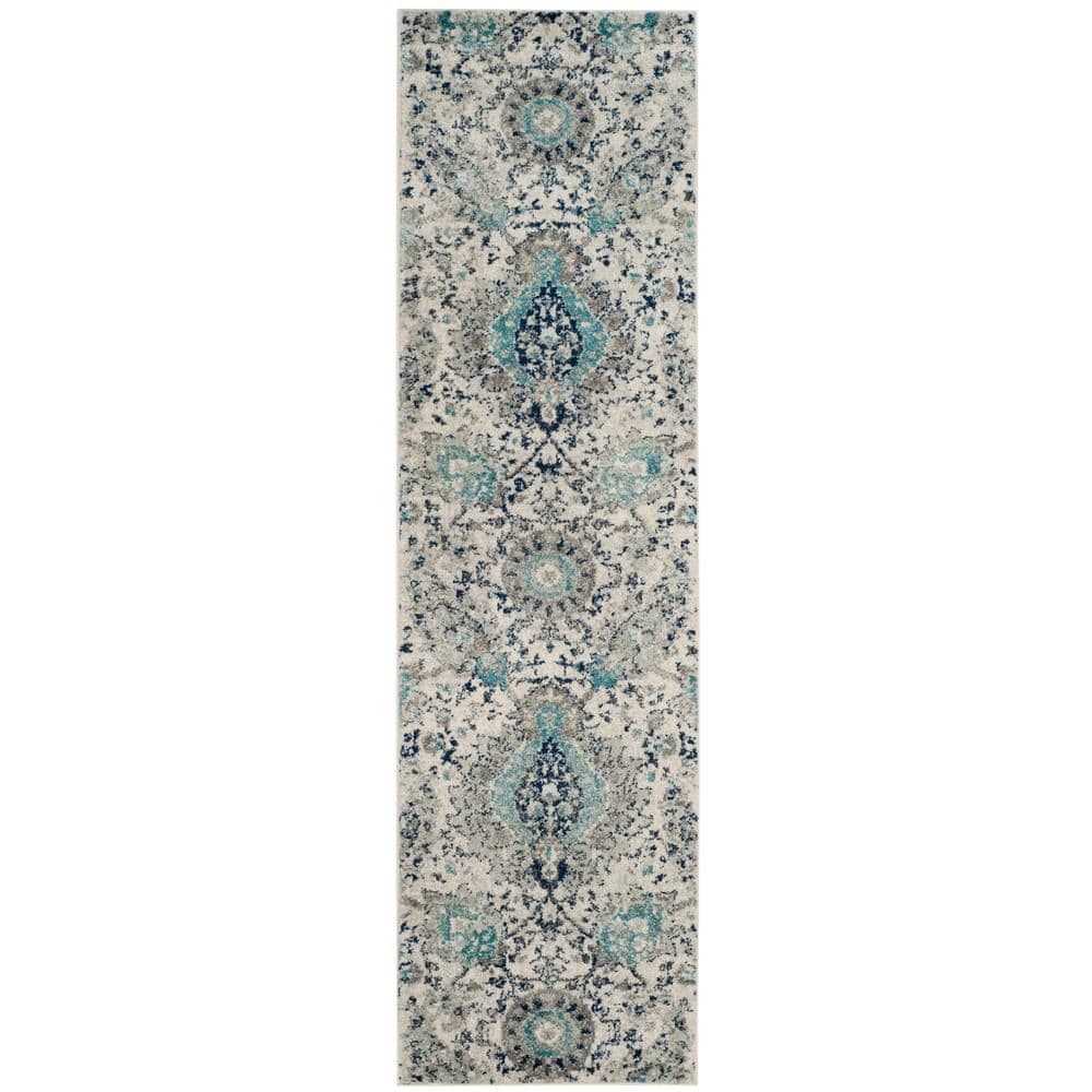 Madison Cream/Light Gray 5 Ft. X 8 Ft. Border Area Rug